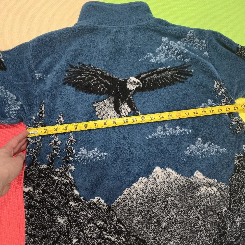 Black‎ Mountain Outdoor Gear Bald Eagle Mountain Nature Fleece Jacket Full Zip M